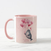 Mug Custom Message Seal Animal Valentine's Day (Gauche)