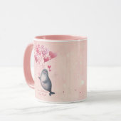 Mug Custom Message Seal Animal Valentine's Day (Devant gauche)