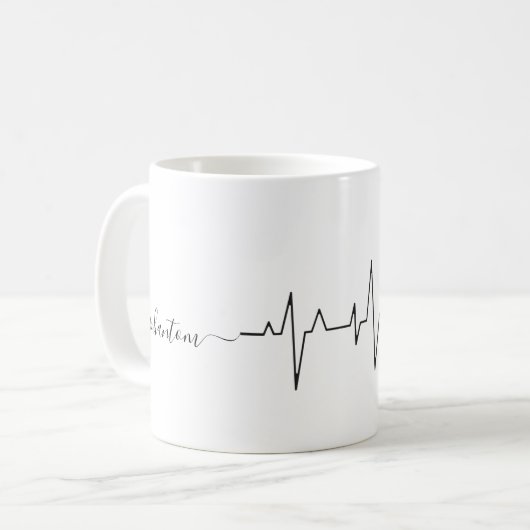 Mug Custom mignonne Saint Valentin thème Chien maltais (Devant gauche)