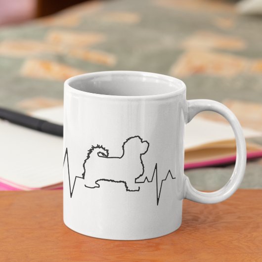 Mug Custom mignonne Saint Valentin thème Chien maltais