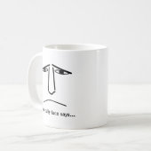 Mug Custom Minimalist Expression Design Man Face (Devant gauche)