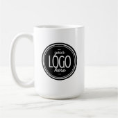 Mug Custom Modern Business Logo Branded Coffee  (Gauche)