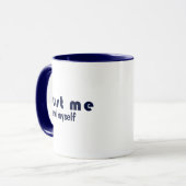 Mug Custom Modern JUST ME Inspirational Self Care (Devant gauche)
