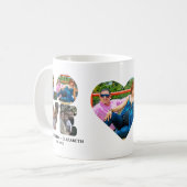 Mug Custom modern love 4 photo collage pour couples (Devant gauche)