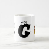 Mug Custom monogram G is for Giraffe cute giraffes (Centre)