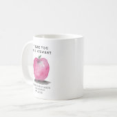 Mug Custom Name Apple Personalized Teacher Thank You (Devant gauche)