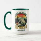 Mug Custom Name Camping (Gauche)