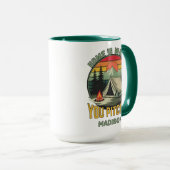 Mug Custom Name Camping (Devant droit)