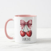 Mug Custom Name Cute Fruit Coffee Cup (Gauche)