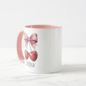 Mug Custom Name Cute Fruit Coffee Cup (Devant gauche)