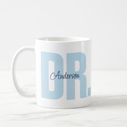 Mug Custom Name Doctor PhD Graduation (Gauche)