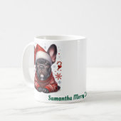 Mug  Custom name, French bulldog  (Devant gauche)