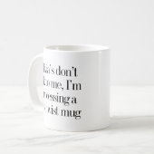 Mug Custom Name Funny Quote Book Lovers Moody (Devant gauche)