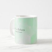Mug Custom name green watercolor (Devant gauche)