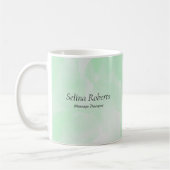 Mug Custom name green watercolor (Gauche)