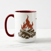 Mug Custom Name & Text Camping (Gauche)