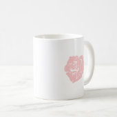 Mug Custom Name Unicorn Rose Floral Cute Pink  (Devant droit)