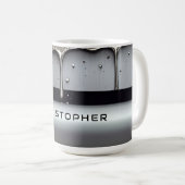 Mug Custom Name With Dripping Liquid Metal (Devant droit)