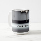 Mug Custom Name With Dripping Liquid Metal (Devant gauche)