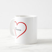 Mug Custom Name with Heart –  Valentine's Day  (Devant gauche)