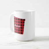 Mug Custom New Mexico Hometown State Plaid Christmas (Devant gauche)