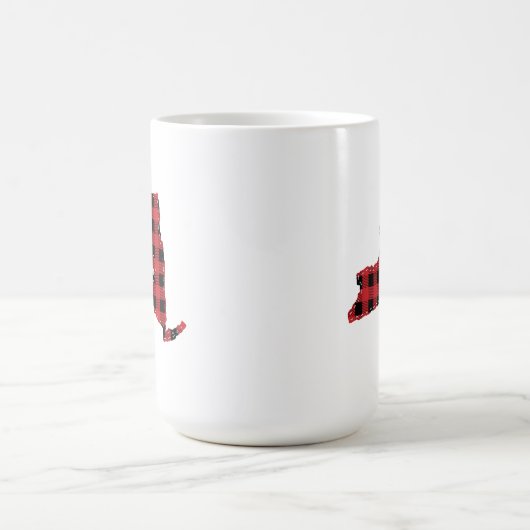Mug Custom New York State Hometown Plaid Noël (Centre)