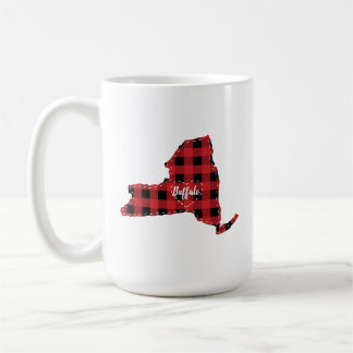 Mug Custom New York State Hometown Plaid Noël