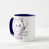 Mug Custom Nurse Cat Skilled Enough (Devant gauche)