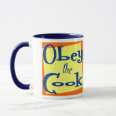 Mug Custom Obéissez à la boule de Slogan Cuisinière (Gauche)