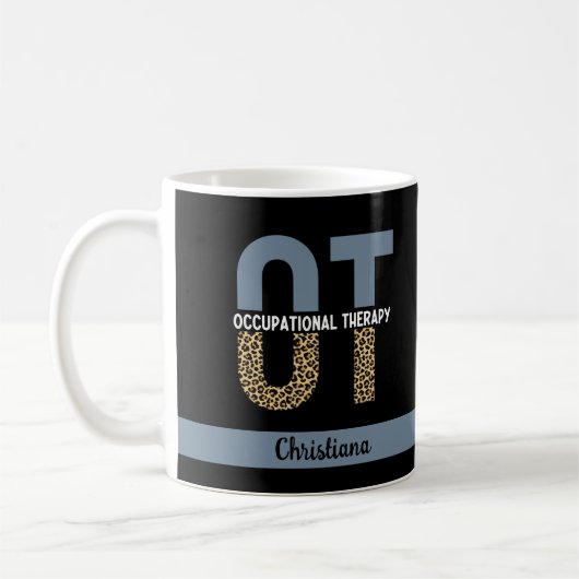 Mug Custom OT Occupation Thérapie OT Cadeaux étudiants (Gauche)
