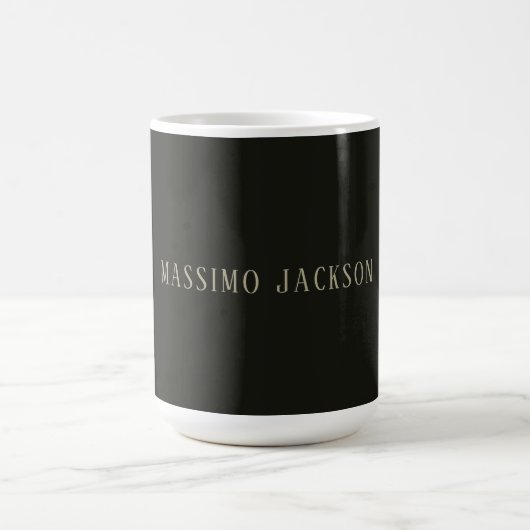 Mug Custom pastel grey personalized minimalist name (Centre)