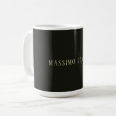 Mug Custom pastel grey personalized minimalist name (Devant gauche)