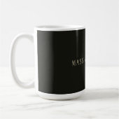 Mug Custom pastel grey personalized minimalist name (Gauche)