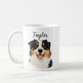 Mug Custom Pet from Photo & Name – Personalized Dog (Gauche)
