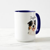 Mug Custom Pet from Photo & Name – Personalized Dog (Devant droit)
