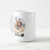 Mug Custom Pet Photo and Name Typography (Devant gauche)