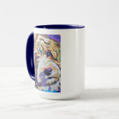 Mug Custom Pet Portrait Painting - Forever Loved Pet (Devant gauche)