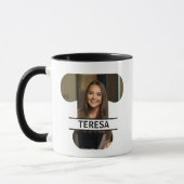 Mug Custom Photo and Name Letter 'T' (Gauche)