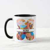Mug Custom Photo and Name Letter 'X' (Gauche)