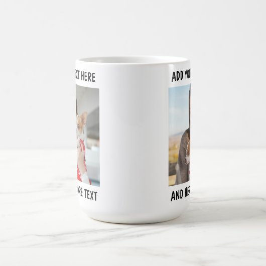 Mug Custom Photo and Text  (Centre)