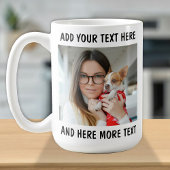 Mug Custom Photo and Text Or Name