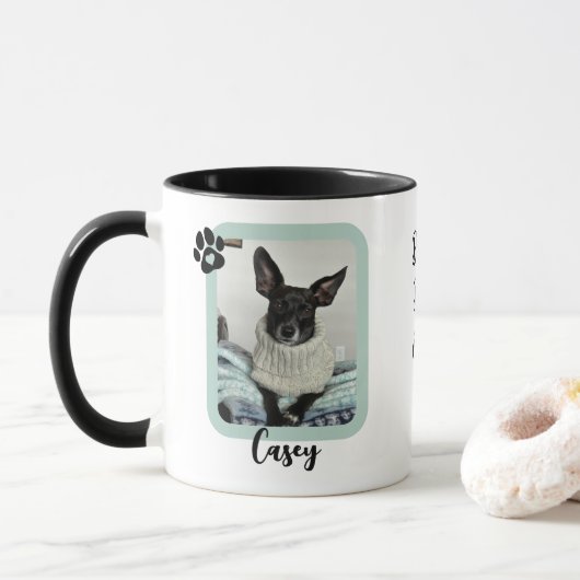 Mug Custom Photo Best Dog Ever (Avec donut)