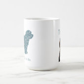 Mug Custom Photo Doodle Mom Personalized Name Teal (Centre)