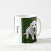 Mug Custom  Photo Pet Simple Modern Name (Devant droit)
