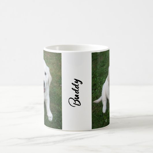 Mug Custom  Photo Pet Simple Modern Name (Centre)