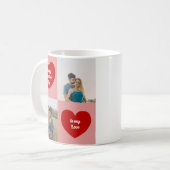 Mug Custom Photos Hearts Graphic Valentine's Day (Devant gauche)