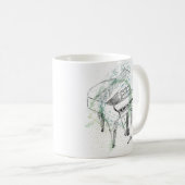 Mug Custom Piano Illustration Art Drawing Music Lovers (Devant droit)