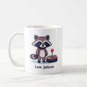 Mug Custom Pixel Raccoon With Joystick (Gauche)