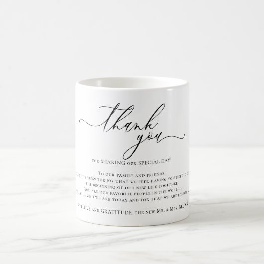 Mug Custom Poem Thank You (Centre)