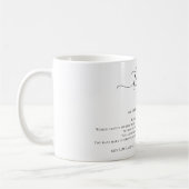 Mug Custom Poem Thank You (Gauche)